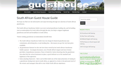 Desktop Screenshot of guest-house-guide.co.za