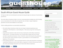 Tablet Screenshot of guest-house-guide.co.za